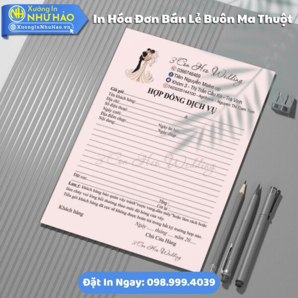 In Hóa Đơn Bán Lẻ Tại Buôn Ma Thuột Chất Lượng Cao, Giá Tốt. Xưởng Như Hảo Thiết Kế Theo Yêu Cầu