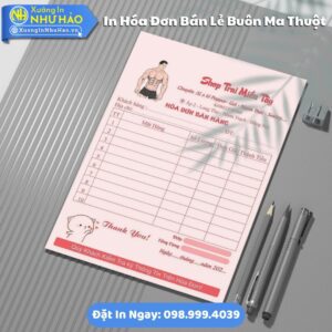 In Hóa Đơn Bán Lẻ Tại Buôn Ma Thuột Chất Lượng Cao, Giá Tốt. Xưởng Như Hảo Thiết Kế Theo Yêu Cầu