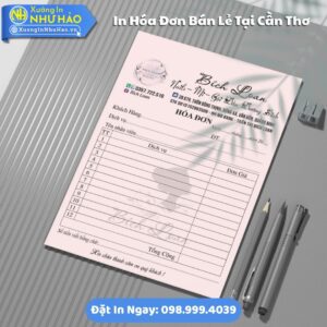 Đặt In Hóa Đơn Bán Lẻ Tại Cần Thơ Theo Yêu Cầu, Giá Rẻ, Kích Thước Đa Dạng, Theo Yêu Cầu, Thiết Kế Free, Hỗ Trợ Test Màu