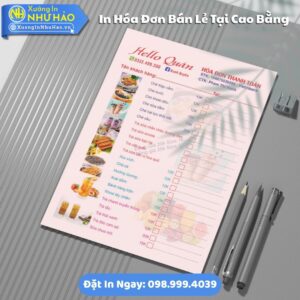 In Hóa Đơn Bán Lẻ Tại Cao Bằng Theo Yêu Cầu: Uy Tín, Giá Rẻ, Như Hảo Hỗ Trợ Test Màu, Thiết Kế Free, Giao Hàng Toàn Quốc