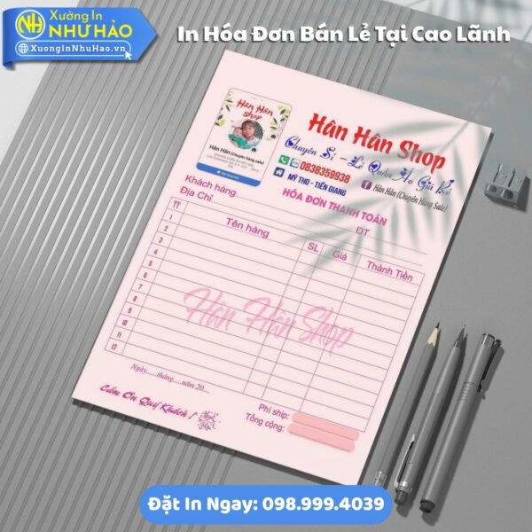 Giải Pháp In Hóa Đơn Bán Lẻ Chuyên Nghiệp Tại Cao Lãnh - Mẫu Mã Đa Dạng, Giá Cạnh Tranh
