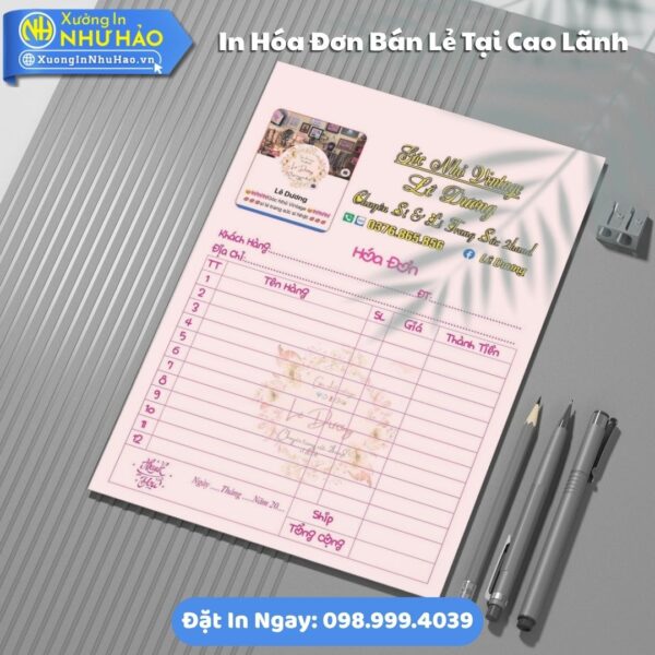 Giải Pháp In Hóa Đơn Bán Lẻ Chuyên Nghiệp Tại Cao Lãnh - Mẫu Mã Đa Dạng, Giá Cạnh Tranh