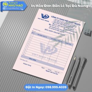 Xưởng In Hóa Đơn Bán Lẻ Tại Đà Nẵng Theo Yêu Cầu, Giấy Fort 80gsm, Hỗ Trợ Test Màu, Giá Rẻ, Giao Toàn Quốc