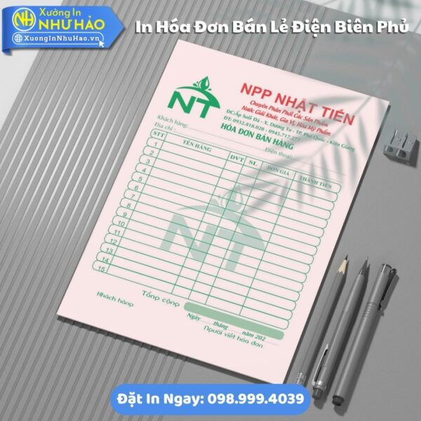 In Hóa Đơn Bán Lẻ Tại Điện Biên Phủ Theo Yêu Cầu: Như Hảo Hỗ Trợ Test Màu, Thiết Kế Free, Giao Hàng Toàn Quốc