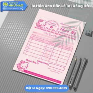 In Hóa Đơn Bán Lẻ Tại Đông Hà Theo Yêu Cầu Giấy Fort 80gsm, Hỗ Trợ Test Màu, Giá Rẻ, Giao Toàn Quốc