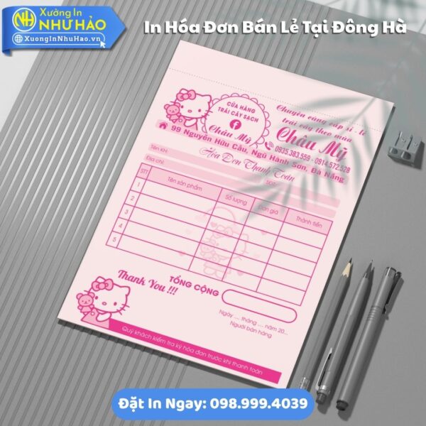 In Hóa Đơn Bán Lẻ Tại Đông Hà Theo Yêu Cầu Giấy Fort 80gsm, Hỗ Trợ Test Màu, Giá Rẻ, Giao Toàn Quốc