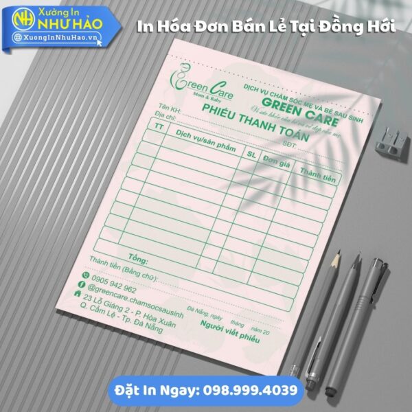 In Hóa Đơn Bán Lẻ Tại Đồng Hới Theo Yêu Cầu: Uy Tín, Báo Giá Nhanh Chóng, Giấy Fort 80gsm, Giao Hàng Nhanh Toàn Quốc