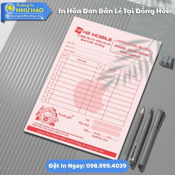 In Hóa Đơn Bán Lẻ Tại Đồng Hới Theo Yêu Cầu: Uy Tín, Báo Giá Nhanh Chóng, Giấy Fort 80gsm, Giao Hàng Nhanh Toàn Quốc