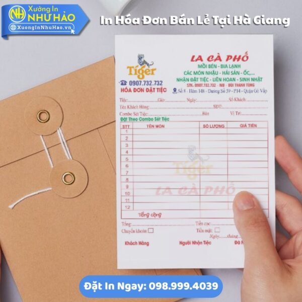 Địa Chỉ In Hóa Đơn Bán Lẻ Tại Hà Giang Uy Tín Giá Rẻ, Kích Thước Đa Dạng, Theo Yêu Cầu, Thiết Kế Free
