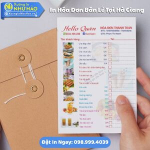 Địa Chỉ In Hóa Đơn Bán Lẻ Tại Hà Giang Uy Tín Giá Rẻ, Kích Thước Đa Dạng, Theo Yêu Cầu, Thiết Kế Free