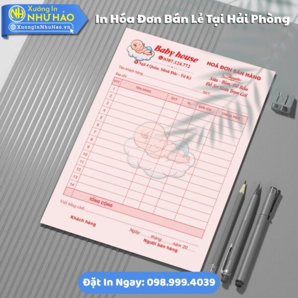 In Hóa Đơn Bán Lẻ Tại Hải Phòng Theo Yêu Cầu, In Hóa Đơn 2 Liên Giá Tốt Tại Xưởng Như Hảo