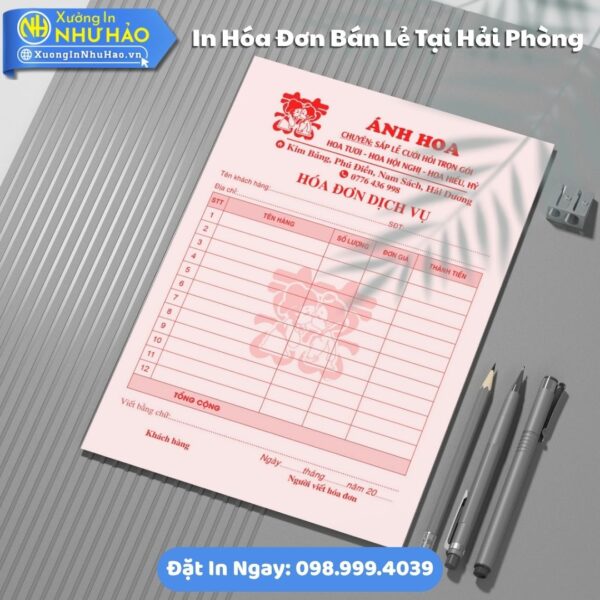 In Hóa Đơn Bán Lẻ Tại Hải Phòng Theo Yêu Cầu, In Hóa Đơn 2 Liên Giá Tốt Tại Xưởng Như Hảo