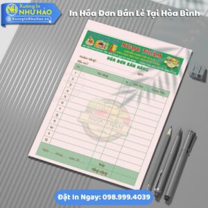 In Hóa Đơn Bán Lẻ Tại Hòa Bình, Hỗ Trợ Test Màu, Fort 80gsm, 1 Liên Đến 3 Liên, Giao Hàng Toàn Quốc