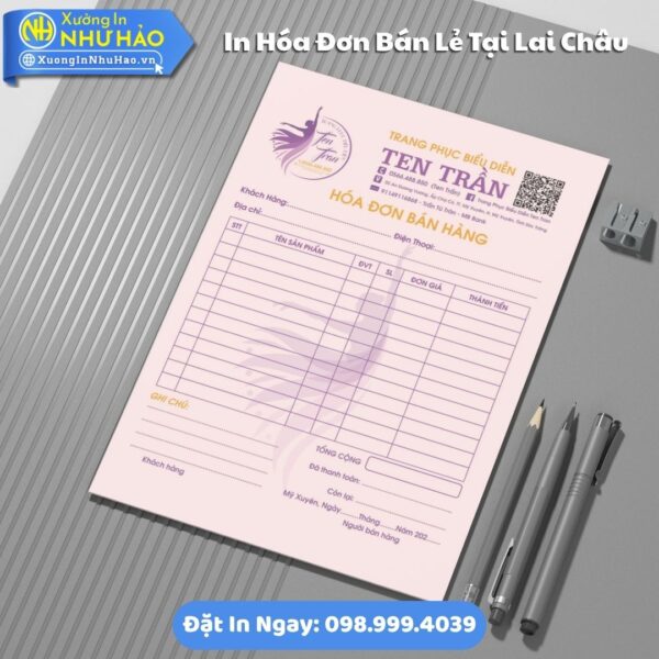 Đặt In Hóa Đơn Bán Lẻ Tại Lai Châu Theo Yêu Cầu: Chất Lượng, Giá Tốt, Thiết Kế Miễn Phí - Xưởng Như Hảo