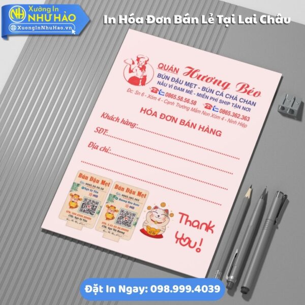 Đặt In Hóa Đơn Bán Lẻ Tại Lai Châu Theo Yêu Cầu: Chất Lượng, Giá Tốt, Thiết Kế Miễn Phí - Xưởng Như Hảo