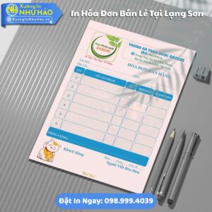 Giải Pháp In Hóa Đơn Bán Lẻ Chuyên Nghiệp Tại Lạng Sơn, Theo Yêu Cầu, Fort 80gsm, Giao Hàng Toàn Quốc
