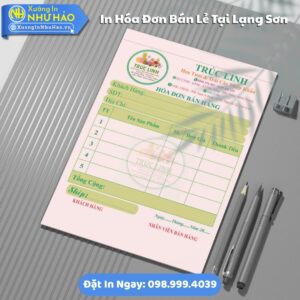 Giải Pháp In Hóa Đơn Bán Lẻ Chuyên Nghiệp Tại Lạng Sơn, Theo Yêu Cầu, Fort 80gsm, Giao Hàng Toàn Quốc