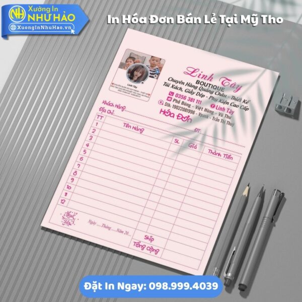 Dịch Vụ In Hóa Đơn Bán Lẻ Tại Mỹ Tho Theo Yêu Cầu, Phiếu Hóa Đơn Bán Lẻ, Giá Tốt Nhất