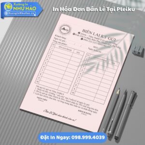 Dịch Vụ In Hóa Đơn Bán Lẻ Pleiku Chuyên Nghiệp, Hỗ Trợ Thiết Kế Miễn Phí, Kích Thước Đa Dạng, 1-3 Liên, Theo Yêu Cầu, Fort 80gsm