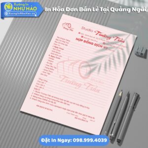 In Hóa Đơn Bán Lẻ Tại Quảng Ngãi Giá Rẻ, Kích Thước Đa Dạng, Theo Yêu Cầu, Thiết Kế Free, Hỗ Trợ Test Màu