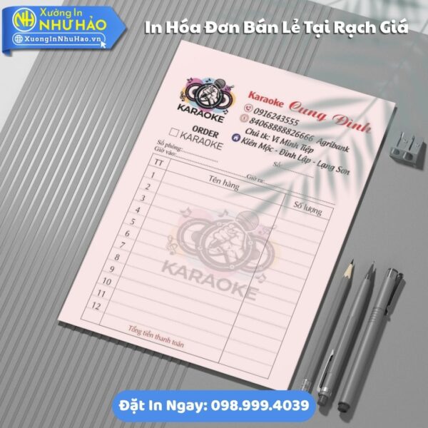 In Hóa Đơn Bán Lẻ Tại Rạch Giá: Giải Pháp Hóa Đơn Thông Thường Cho Doanh Nghiệp