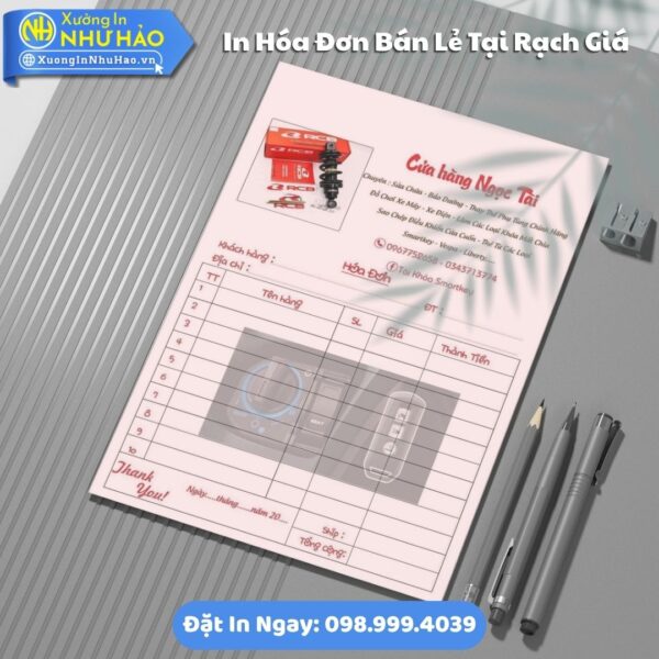 In Hóa Đơn Bán Lẻ Tại Rạch Giá: Giải Pháp Hóa Đơn Thông Thường Cho Doanh Nghiệp