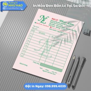 Giải Pháp In Hóa Đơn Bán Lẻ Tại Sa Đéc Cho Shop, Spa, Nhà Hàng - Fort 80gsm, Test Màu, Giá Rẻ Tại Xưởng