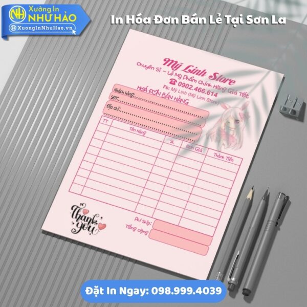 Giải Pháp In Hóa Đơn Bán Lẻ Chuyên Nghiệp Tại Sơn La: Như Hảo Hỗ Trợ Test Màu, Thiết Kế Free, Giao Hàng Toàn Quốc