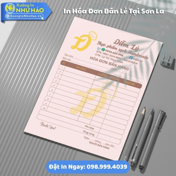 Giải Pháp In Hóa Đơn Bán Lẻ Chuyên Nghiệp Tại Sơn La: Như Hảo Hỗ Trợ Test Màu, Thiết Kế Free, Giao Hàng Toàn Quốc
