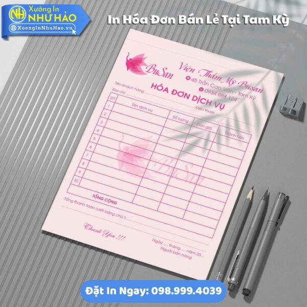 Địa Chỉ In Hóa Đơn Bán Lẻ Tại Tam Kỳ Fort 80gsm, Kích Thước Tùy Chọn, Test Màu, Giao Nhanh, Giá Rẻ Tại Xưởng