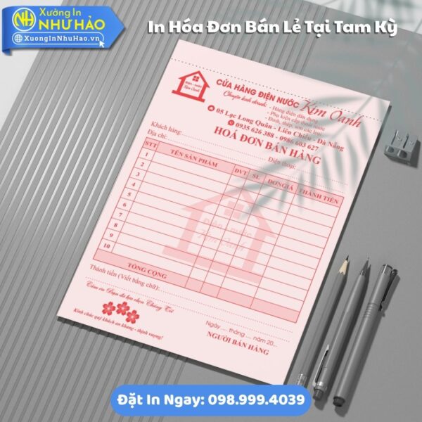 Địa Chỉ In Hóa Đơn Bán Lẻ Tại Tam Kỳ Fort 80gsm, Kích Thước Tùy Chọn, Test Màu, Giao Nhanh, Giá Rẻ Tại Xưởng