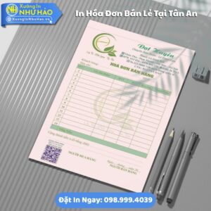 In Hóa Đơn Bán Lẻ Tại Tân An Uy Tín, Giá Rẻ Theo Yêu Cầu, Giấy Fort 80gsm, Hỗ Trợ Test Màu, Giá Rẻ, Giao Toàn Quốc