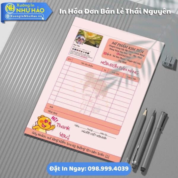 Dịch Vụ In Hóa Đơn Bán Lẻ Tại Thái Nguyên Thiết Kế Free, 1-2-3 Liên, Giao Tận Nơi, Kích Thước Đa Dạng, Giá Rẻ