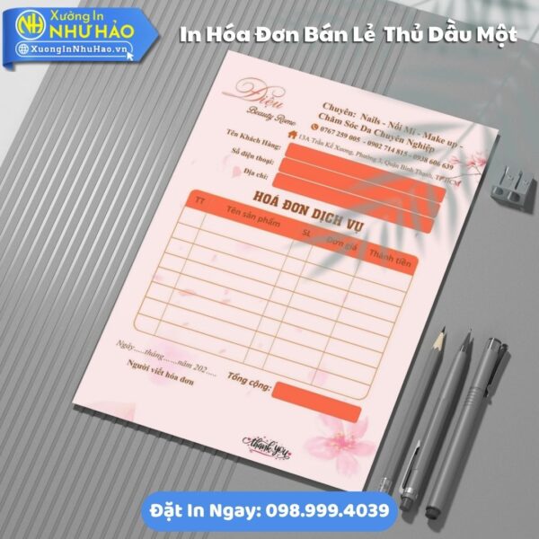 Địa Chỉ In Hóa Đơn Bán Lẻ Tại Thủ Dầu Một Theo Yêu Cầu, Hóa Đơn Thanh Toán Uy Tín