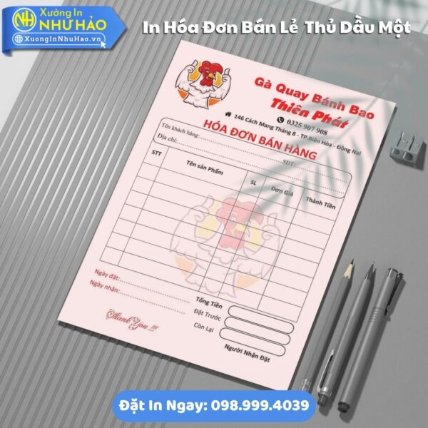 Địa Chỉ In Hóa Đơn Bán Lẻ Tại Thủ Dầu Một Theo Yêu Cầu, Hóa Đơn Thanh Toán Uy Tín