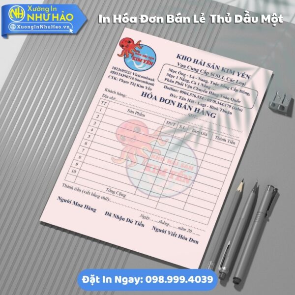 Địa Chỉ In Hóa Đơn Bán Lẻ Tại Thủ Dầu Một Theo Yêu Cầu, Hóa Đơn Thanh Toán Uy Tín