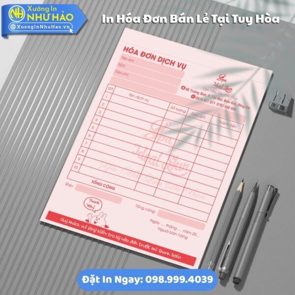 Giải Pháp In Hóa Đơn Bán Lẻ Tại Tuy Hòa Toàn Diện Cho Doanh Nghiệp, Kích Thước Đa Dạng, 1-3 Liên, Theo Yêu Cầu