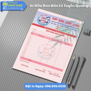 Cần In Hóa Đơn Bán Lẻ Tại Tuyên Quang: Giá Rẻ, Thiết Kế Miễn Phí, Kích Thước Theo Yêu Cầu, Fort 80gsm, Giao Nhanh