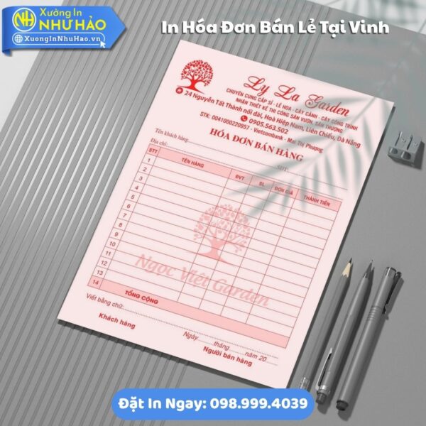 In Hóa Đơn Bán Lẻ Tại Vinh Theo Yêu Cầu, Giá Rẻ, Chất Lượng - Đặt In Ngay