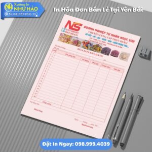 In Hóa Đơn Bán Lẻ Tại Yên Bái: Mua Hóa Đơn 2 Liên Uy Tín Giá Rẻ, Kích Thước Đa Dạng, Theo Yêu Cầu, Thiết Kế Free