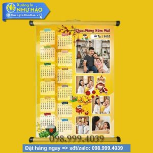 In Ảnh Lịch Treo Tường 2026: Quà Tết Ý Nghĩa, Thiết Kế Độc Quyền Tại Xưởng Như Hảo