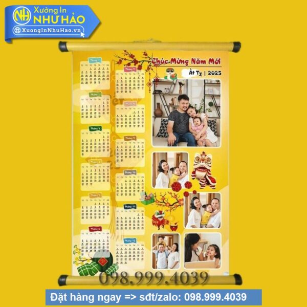 In Ảnh Lịch Treo Tường 2026: Quà Tết Ý Nghĩa, Thiết Kế Độc Quyền Tại Xưởng Như Hảo