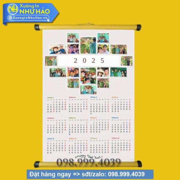 In Ảnh Lịch Treo Tường 2026: Quà Tết Ý Nghĩa, Thiết Kế Độc Quyền Tại Xưởng Như Hảo
