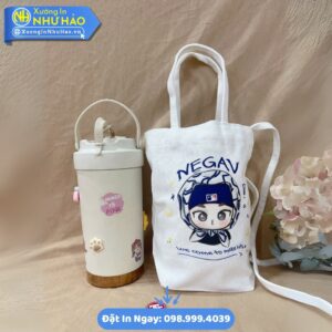 Túi Vải Canvas Dựng Bình Nước Theo Yêu Cầu – Bền Đẹp, Tiện Lợi, Giá Tốt. Xưởng Như Hảo
