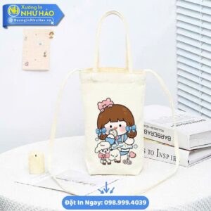 Túi Vải Canvas Dựng Bình Nước Theo Yêu Cầu – Bền Đẹp, Tiện Lợi, Giá Tốt. Xưởng Như Hảo