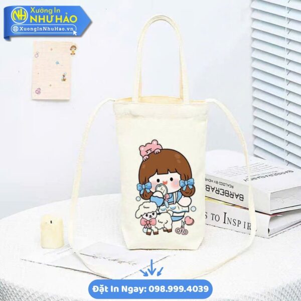 Túi Vải Canvas Dựng Bình Nước Theo Yêu Cầu – Bền Đẹp, Tiện Lợi, Giá Tốt. Xưởng Như Hảo