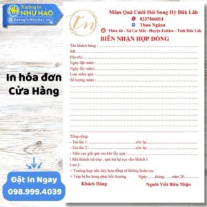 Dịch Vụ In Hóa Đơn Cửa Hàng Theo Yêu Cầu, Uy Tín, Chất Lượng Cao Tại Xưởng In Như Hảo