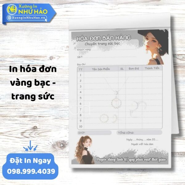 In Hóa Đơn Vàng Bạc Trang Sức: Uy Tín, Chất Lượng