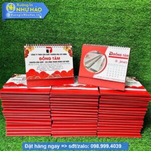In Lịch Để Bàn Chữ A 2026 Theo Yêu Cầu - Xưởng Như Hảo: Chất Lượng, Giá Tốt, Hỗ Trợ Thiết Kế