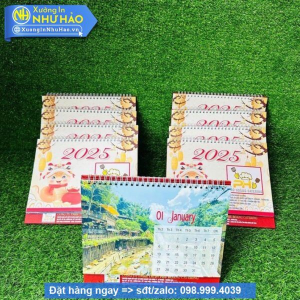 In Lịch Để Bàn Chữ A 2026 Theo Yêu Cầu - Xưởng Như Hảo: Chất Lượng, Giá Tốt, Hỗ Trợ Thiết Kế
